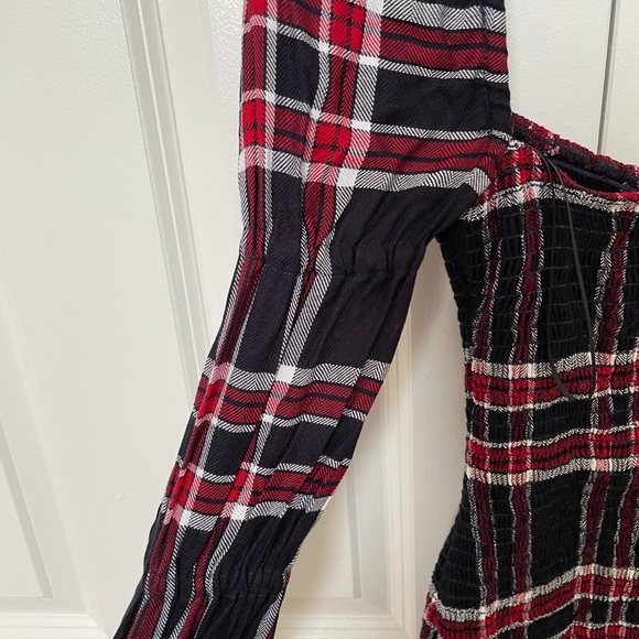 LIKELY – Bartoul Plaid Square Neck Mini Dress NWT - Picture 4 of 6